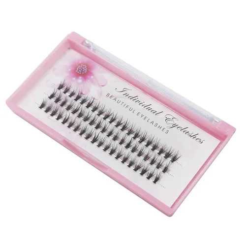 Bodermincer Kit de extensiones de pestañas postizas 20D suaves de 0.003 in, rizo C, racimos de pestañas individuales (60 racimos, 0.315 a 0.787