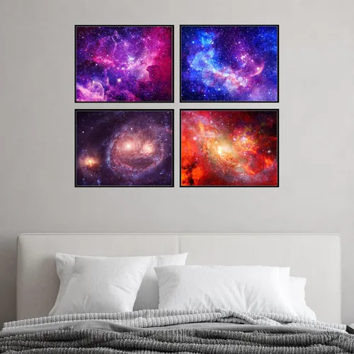 Vista 6 de Insire Póster de galaxia, arte de pared, póster de pared de galaxia, sin marco (8 x 10)