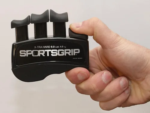 Vista 5 de Ejercitador de manos y dedos (XTRA duro - 9 libras/8.8 lbs) - El mejor fortalecedor ergonómico de dedos para mejorar el agarre para todos