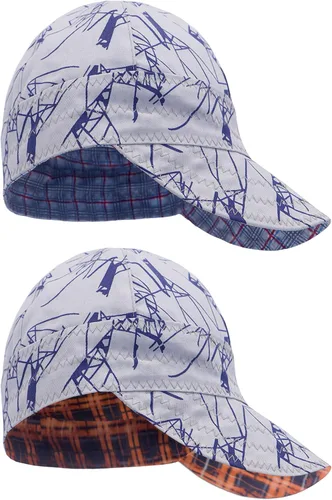 Vista 15 de BOCOMAL Gorro de Soldadura Resistente al Fuego CAT2 de Peso Medio con Estampado, Gorras de Soldador de 6 Paneles - Juego de 2