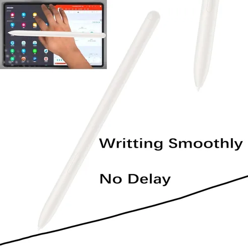Vista 5 de Reemplazo de lápiz óptico Galaxy Tab S9 Ultra S Pen para Samsung Galaxy Tab S9 Plus Stylus Pen sin Bluetooth (beige) + 5 puntas gratis para Samsung