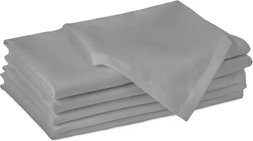 Vista 50 de Encasa XO Juego de 6 servilletas de tela de ladrillo, 17 x 17 pulgadas, servilletas de cena de algodón de color sólido, servilletas de boda lavables