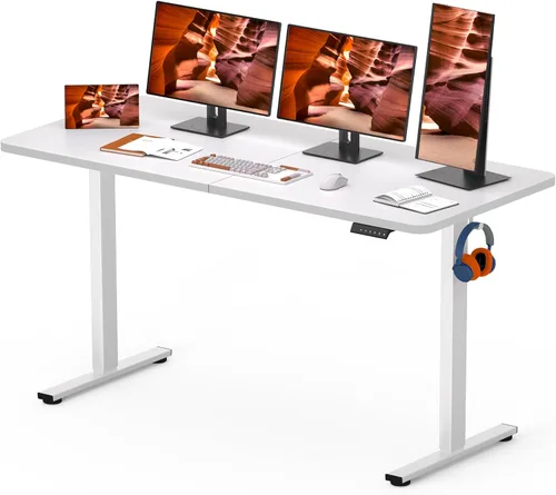 Vista 13 de Escritorio Ajustable de Pie, Escritorio de Pie de 40x24 Pulgadas, Escritorios de Oficina en Casa con Preajustes de Memoria, Estación de Trabajo