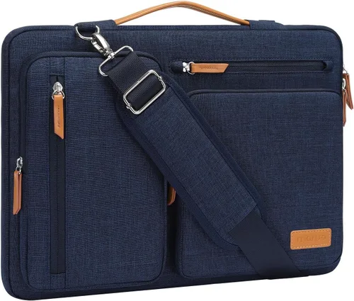 Vista 20 de MOSISO Bolsa de hombro protectora 360 para laptop, bolsas de computadora de 15-15.6 pulgadas compatibles con MacBook Pro de 16 pulgadas, HP, Dell
