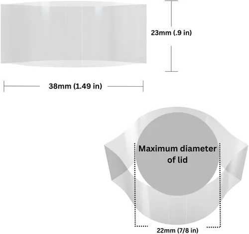 Vista 23 de Bandas para envoltura de cuello de botella termocontraíbles perforadas para sellar [muchos tamaños diferentes] (paquete de 250)