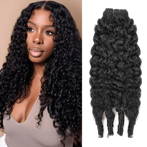 Vista 30 de Extensiones de cabello humano real rizado con clip, balayage, color marrón chocolate a rubio caramelo, 8 piezas con 18 clips, 4.23 oz/juego