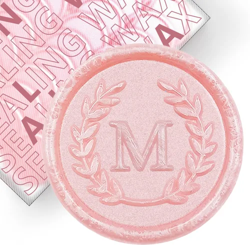 Vista 14 de 50 Calcomanías Adhesivas de Sello de Cera con Letra Q Rosa, Hechas a Mano, No Necesita Sello de Estampado, Despegar y Usar Calcomanías de Cera