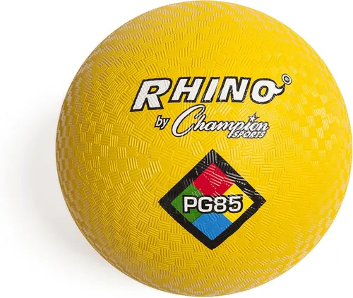 Vista 10 de Champion Sports Playground Balls – Single Balls & Sets, Multiple Colors, Durable Nylon-Wound Construction for Kickball & Indoor/Outdoor Play