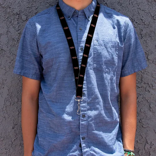 Vista 2 de Hebilla Abajo Cordón-1.0 "-Dodge Challenger R/t Emblem Repeat Negro/Wh