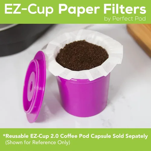 Vista 4 de 4 paquetes de 200 filtros EZ-Cup por Perfect Pod