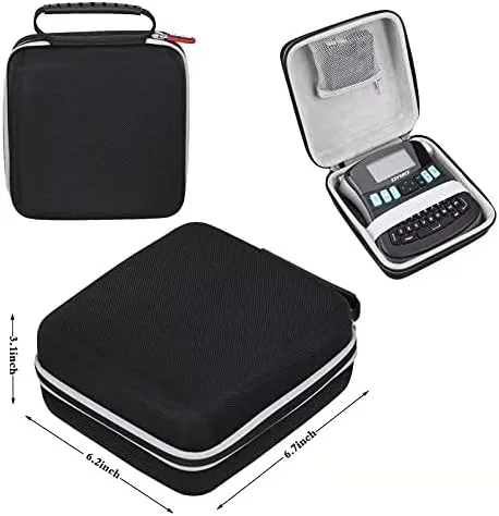 Vista 6 de Estuche de almacenamiento de transporte protector de EVA duro para DYMO Desktop Label Maker LabelManager 210D Máquina de etiquetas portátil multiusos