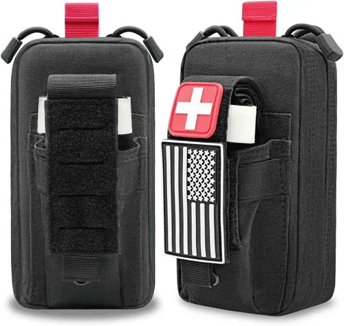 Vista 9 de Actualización 1000D láser corte Ifak bolsa Molle, táctico Molle EMT cinturón bolsas de primeros auxilios para mochila cinturón