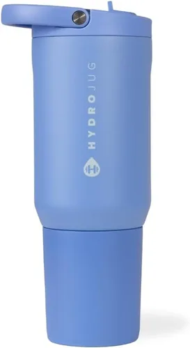 Vista 38 de HydroJug Sport Botella de acero inoxidable con popote, aislada al vacío, de 32 onzas, a prueba de fugas, diseño ergonómico, reutilizable, apta