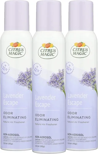 Vista 6 de Citrus Magic Spray ambientador que elimina olores, bosque lluvioso de bambú, 3 onzas, paquete de 3