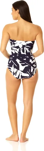 Vista 3 de Anne Cole - Traje de baño de una pieza con parte delantera plisada para mujer