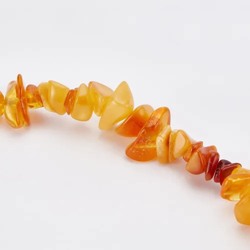 Vista 5 de CHGCRAFT 1 hebra de cuentas de chip natural, hebras de piedras preciosas para hacer joyas de bricolaje, ámbar
