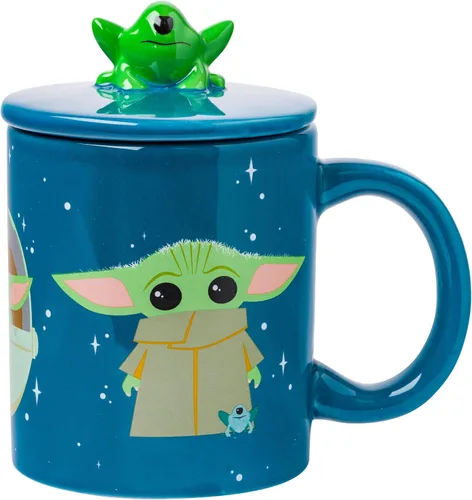 Vista 10 de Silver Buffalo Star Wars Death Star - Taza de café de cerámica esculpida en 3D para capuchino, café con leche o té caliente, 20 onzas, gris