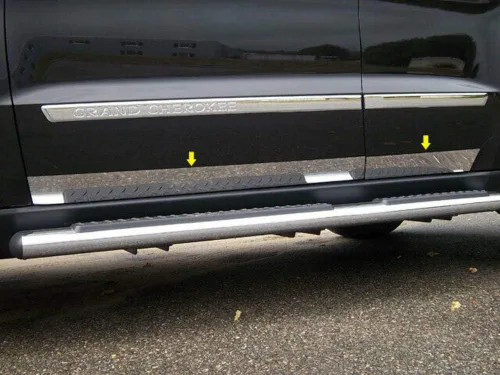 QAA es compatible con Jeep Grand Cherokee 2011-2020 4 piezas de acero inoxidable, kit inferior, 3.375 pulgadas de ancho TH51080