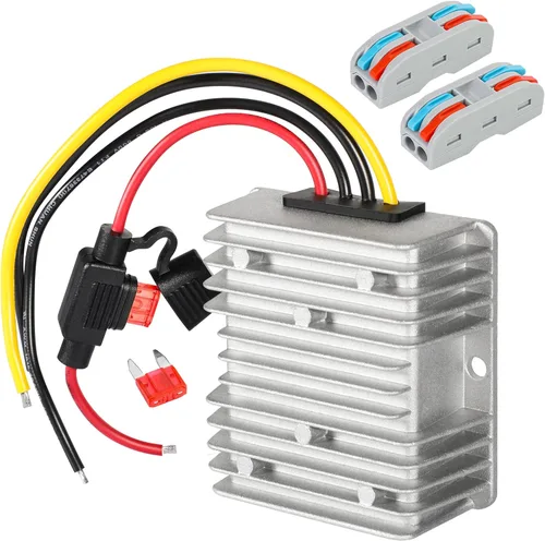 Vista 9 de Reductor de voltaje DC 8V-40V a 12V 3A 36W Convertidor de impulso automático de aumento y reducción de voltaje Módulo transformador impermeable