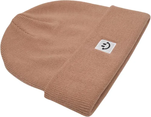 Vista 2 de 55cube Gorros de invierno unisex cálidos de punto grueso con puños Apricot Crush
