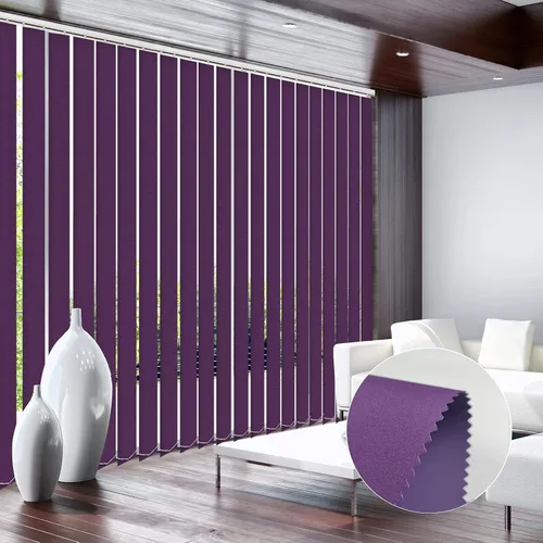 Vista 8 de FACIMI Persianas verticales opacas, color verde manzana personalizada de 3.5 pulgadas, persianas verticales de tela con listones de protección UV