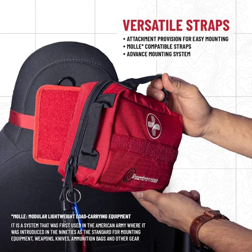 Vista 5 de Surviveware 119 Pcs Comprehensive Premium Survival First Aid Kit - Medical Emergency Kit for Travel Camping Gear, Home Essentials & Outdoor