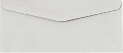 LUXPaper Sobres comerciales con solapa #10 | 4 1/8 pulgadas x 9 1/2 pulgadas | Gris pastel | Texto de 60 libras | 50 unidades