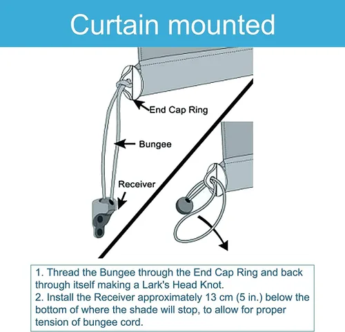 Vista 6 de Kit elástico de 3 piezas, reemplazo general de puerta enrollable para exteriores/puerta de persiana enrollable interior (beige)