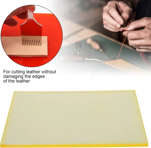 Vista 5 de Alfombrilla de corte de cuero, tabla de estampado de bricolaje, almohadilla de manualidades, alfombrilla de corte antideslizante, tabla de cortar