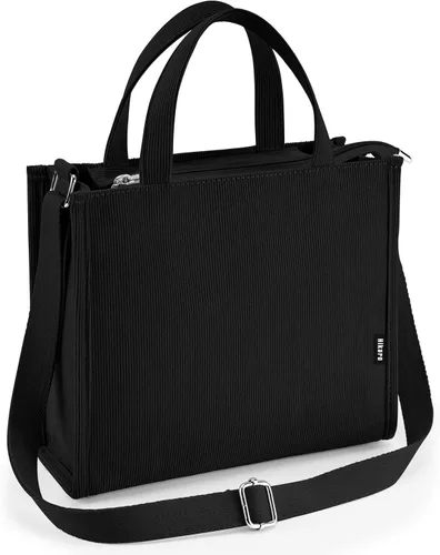 Vista 11 de KALIDI - Bolso de hombro de piel con cremallera Swing para mujer Café