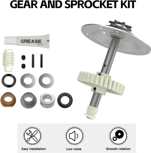 Vista 2 de Repuesto para kit de engranajes y piñones Liftmaster 41c4220a funciona con los modelos Chamberlain Sears Craftsman de transmisión por cadena