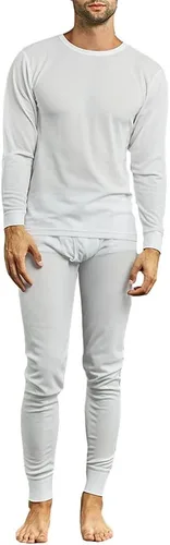 Knocker - Conjunto de ropa interior térmica larga para hombres, parte superior e inferior