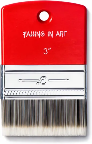 Vista 12 de Falling in Art Pincel Filbert Paddle, Pincel de Escala para Pinturas al Óleo y Acrílico, 4 Pulgadas