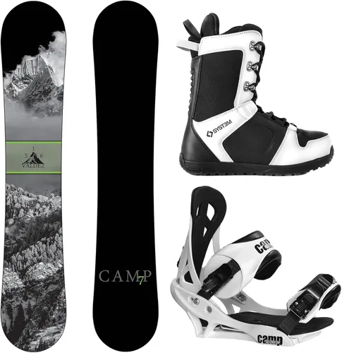 Valdez Snowboard Summit Fijaciones y Botas APX Paquete para Snowboard Completo para Hombres