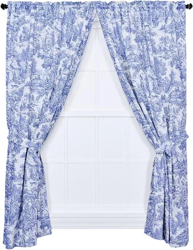 Vista 26 de Victoria Park Toile Cenefa de Cortina de Ventana Estilo Sastre, Negro