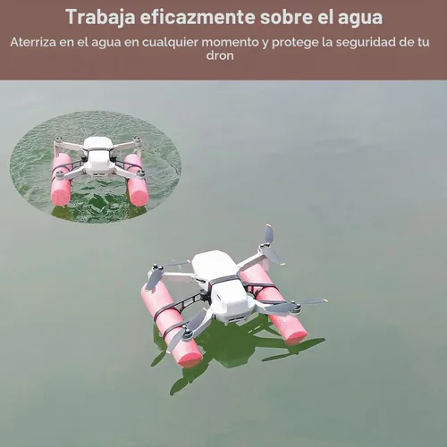 Vista 6 de Mini tren de aterrizaje 4K pierna y tren de aterrizaje de agua para DJI Mini 2 SE/Mini 2/Mavic Mini/Mini SE/Mini 4K Accesorios, Extensor Plegable