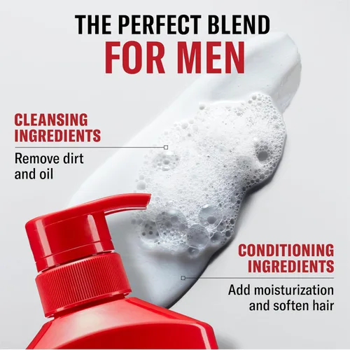 Vista 5 de Old Spice Champú de Árbol de Té para Hombre, Cabello Más Sano, Más Lleno, Más Hidratado, 21.9 Fl Oz Cada Uno, Pack de Dos