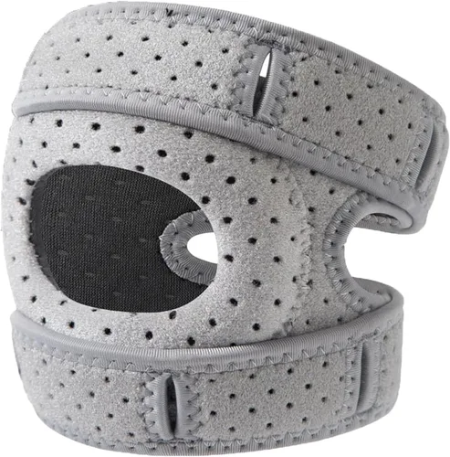 Rodillera para mujeres y hombres, soporte de rodilla ajustable con estabilizadores laterales, rodillera de rótula con almohadillas de gel para