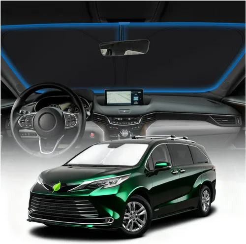 Vista 119 de KUST - Parasol plegable para parabrisas para BMW X1 E84, accesorios 2011 2012 2013 2014 2015, protector de visera de sol ajustable que bloquea