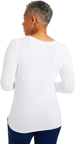 Vista 2 de Healing Hands Under Scrubs - Camiseta médica de manga larga para mujer 5047 Melissa Underscrubs