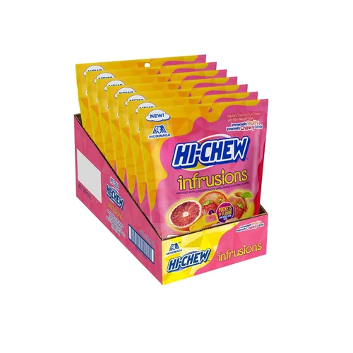 Vista 26 de HI-CHEW Mezcla Superfruit, 3.17 oz, 6 piezas, sin gluten, elaborada con sabores de frutas naturales y artificiales