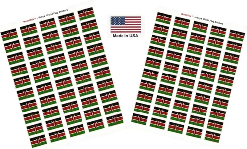 Vista 20 de 100 calcomanías de la bandera de Afganistán, dos hojas de 50, 1.5" x 1" hechas en Estados Unidos, calcomanías autoadhesivas para álbum de recortes