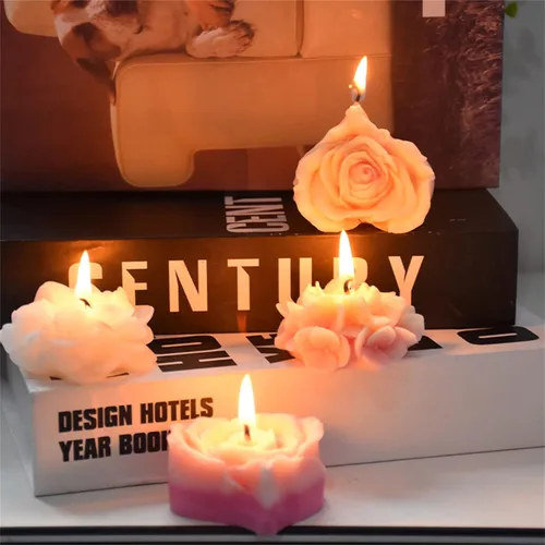 Vista 23 de Molde de Silicona para Fondant de Flores Rosas 3D Molde de Chocolate Dulces Pastel Decoración Molde Jabón Molde Vela Molde Resina Arcilla Horneado