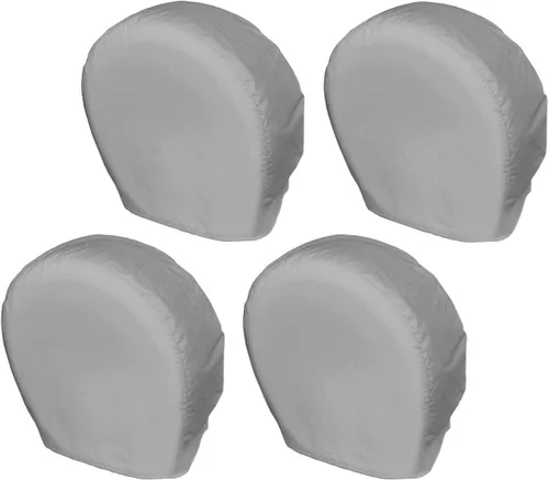 Vista 10 de Explore Land Paquete de 4 fundas para neumáticos, protectores de ruedas resistentes para camiones, SUV, remolques, cámper, caravanas, universales