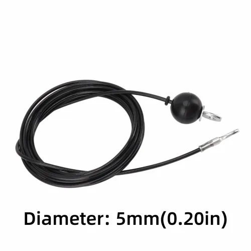 Vista 6 de Steel Wire Rope 5mm Diameter - Heavy Duty Fitness Pulley Cable for Home Gym Equipment, Triceps Biceps Back Muscle Training(4meter)