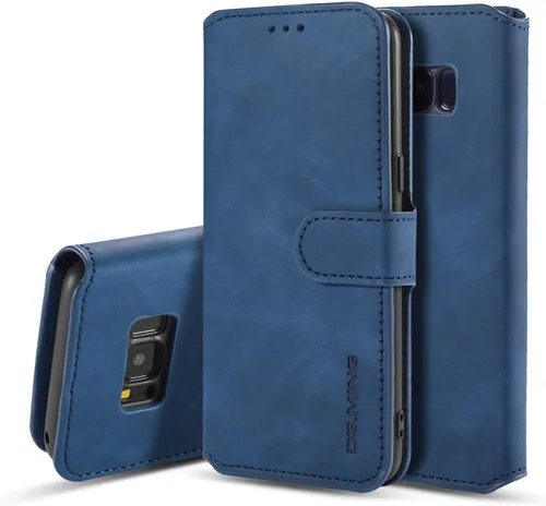 Vista 17 de UEEBAI Funda de cuero PU para Samsung Galaxy S7, Vintage Retro Premium Wallet Flip Cover TPU Inner Shell [Ranuras para tarjetas] [Cierre magnético]