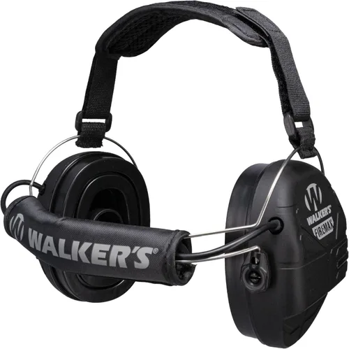 Vista 3 de Walker's Orejeras de protección auditiva recargables ligeras para tiro, caza y campo de tiro, electrónicas, delgadas, de bajo perfil, FireMax