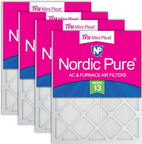 Vista 70 de Filtro de horno de aire acondicionado, caja de 6, de Nordic Pure Merv 12., 18x30x1M12-6