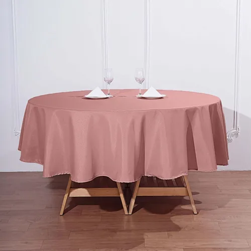 Vista 199 de Efavormart - Mantel redondo de poliéster para banquetes de boda, 90 pulgadas, color marfil