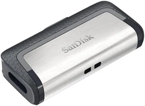 Vista 2 de SanDisk 64GB Ultra Dual Drive USB Type-C - USB-C, USB 3.1 - SDDDC2-064G-G46, Gris/Plata